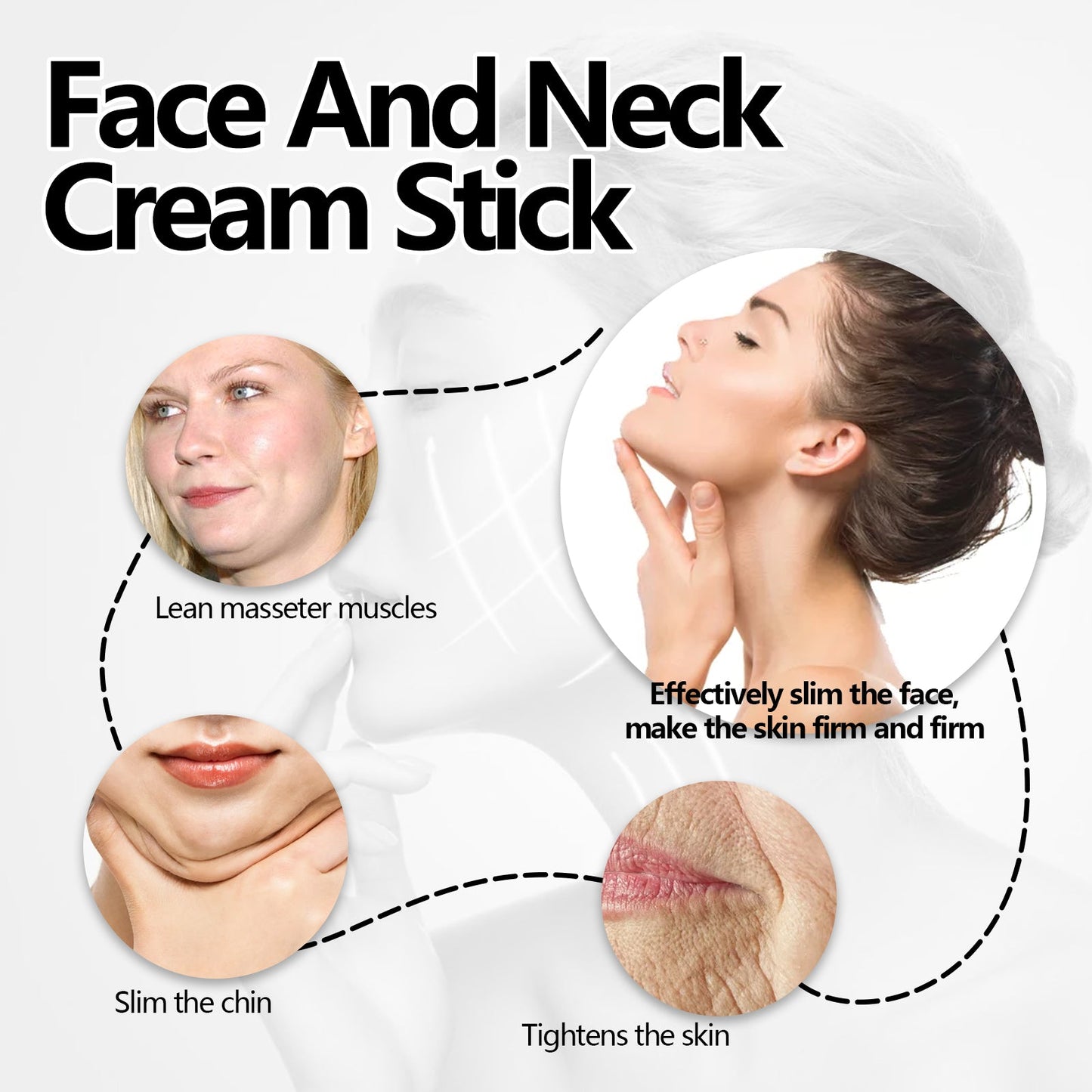 Face And Stick Neck Cream, Lift Firming And Reduce Neck Lines Facial Neck Care Moisturizing Beauty Cream - Korvel