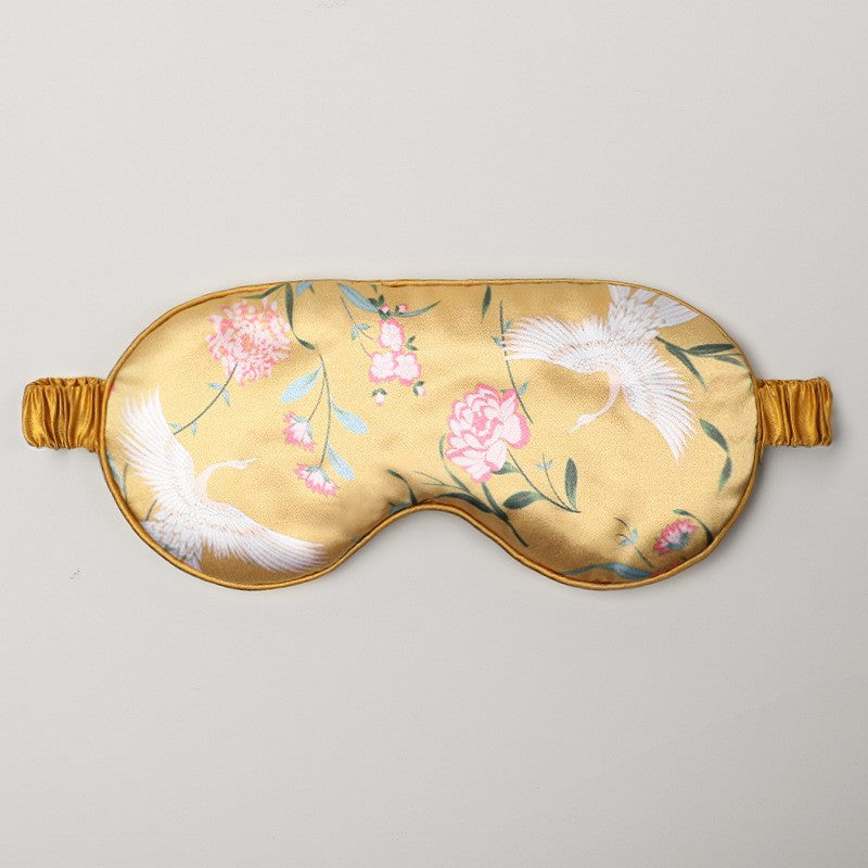 Masque de sommeil en satin soyeux réversible pour un sommeil confortable