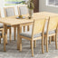 TOPMAX expandable 84 inch dining table set with 24 inch detachable leaves, 6 armless chairs and 2 armchairs  9 pieces natural - Korvel