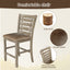 Set of 2 Dining Counter Height Chairs Modern Farmhouse Rustic Look Distressed Design Ladderback Solid Wood - Korvel