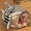 Cozy Shark Pet Nest for Cats and Dogs - Warm & Inviting
