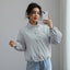 Fashionable Waterproof Short Jacket with Stand Collar for Women - Korvel