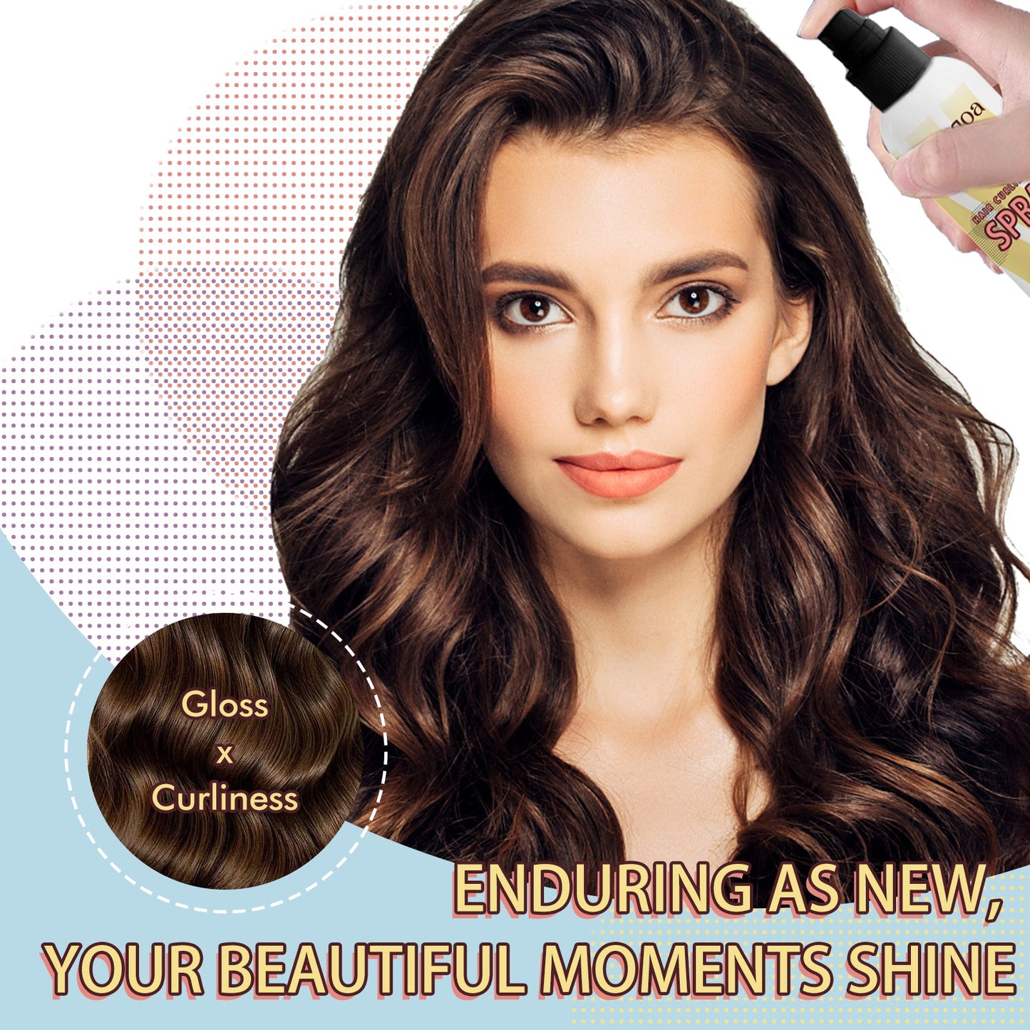 Hair Curling Set, Moisturizing Curly Hair Styling Curly Styling Moisturizing Leave-In Hair Care - Korvel