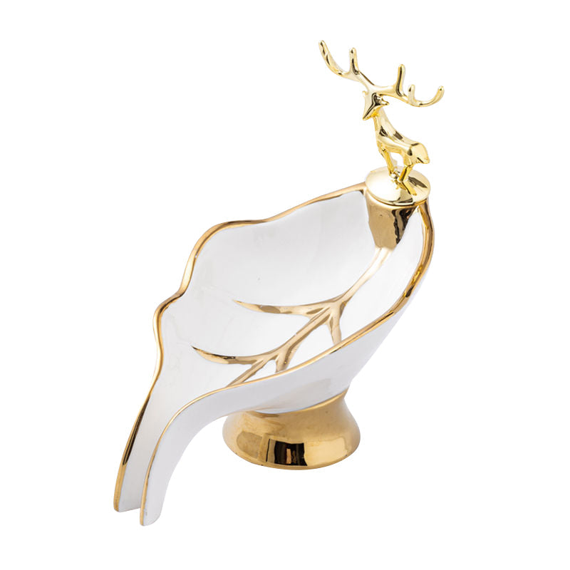 Elegant Ceramic Soap Box Draining Holder