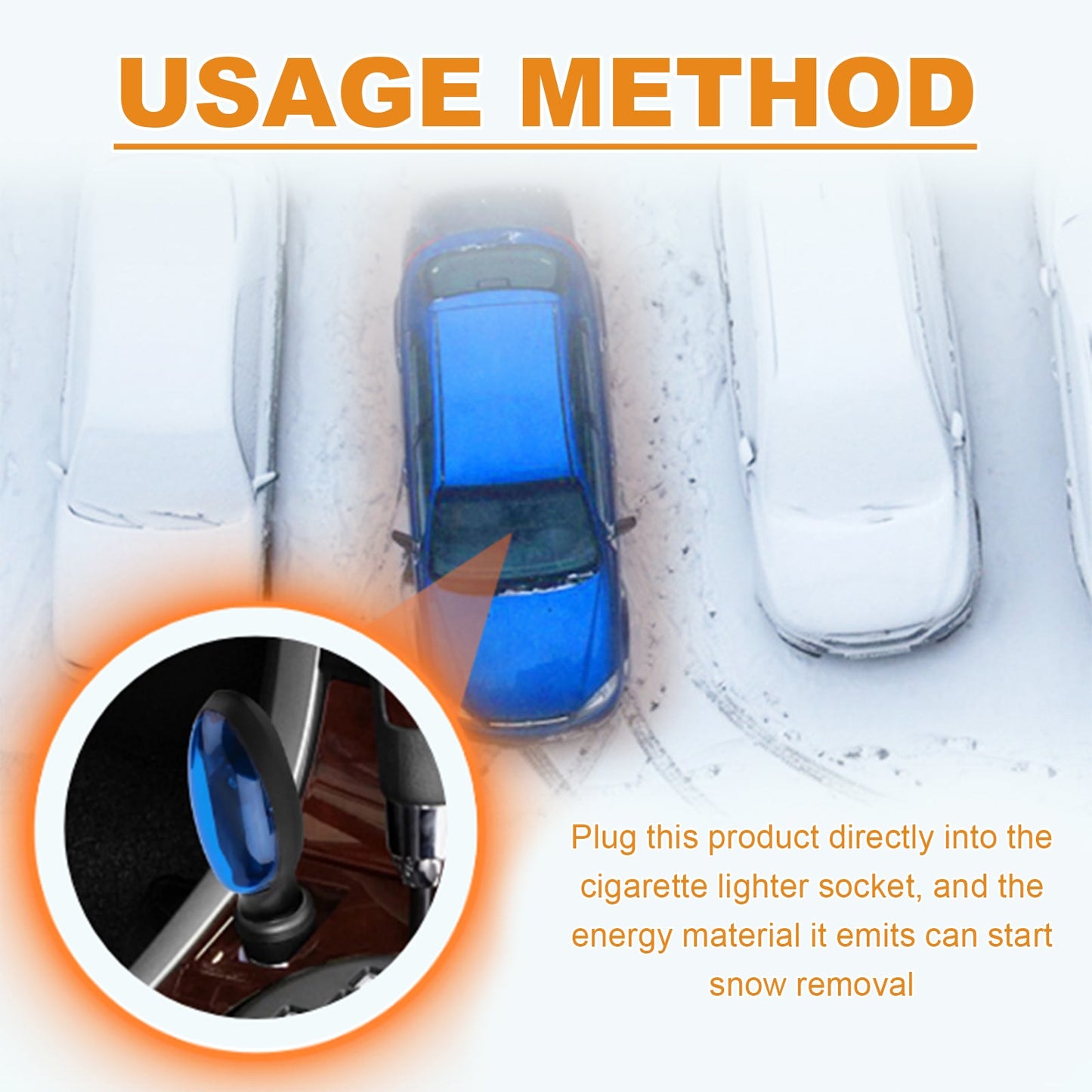 Portable Electromagnetic Snow Removal Device for Cars