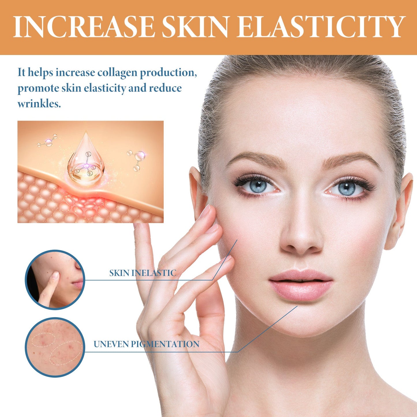 Retinol Anti-Wrinkle Serum, Wrinkles Repair Facial Dull It Moisturizes Shine Bright Skin - Korvel