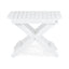 Elegant Outdoor Folding Wooden Side Table - White