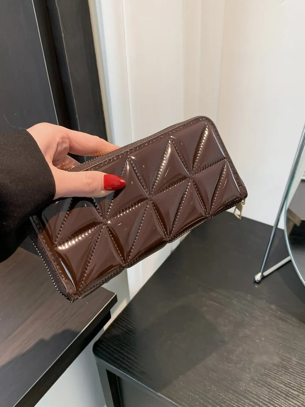PU Leather Solid Color Wallet - Korvel