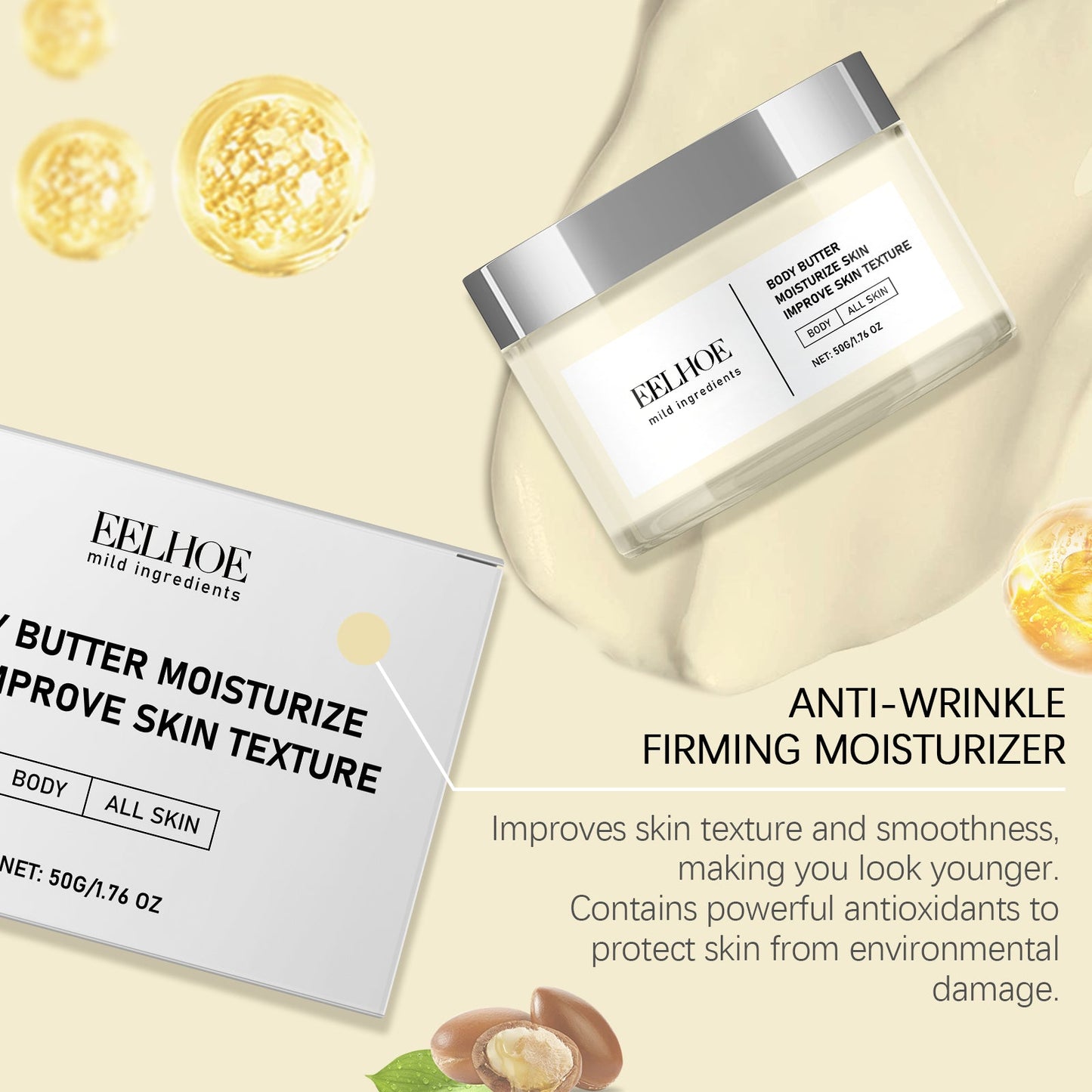 Body Moisturizer Hydrates Body Care Moisturizes Tender Skin And Enhances Skin Shine - Korvel