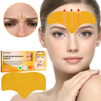 Anti-Aging Collagen Gel Patch - 10pcs Forehead Line Removal, Firming Mask, Frown Lines, Face Skin Care Stickers - Korvel