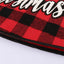 Premium Red and Black Checkered Christmas Tree Skirt