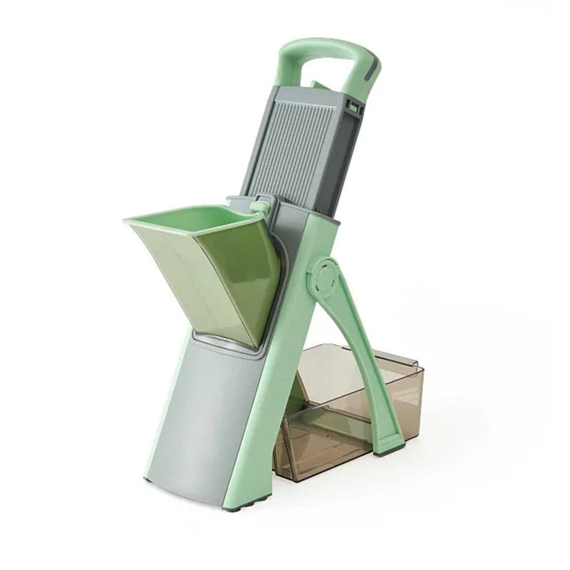 Multifunctional veggie & fruit slicer-grater. Chop, grate, slice potatoes efficiently. Ideal kitchen tool. - Korvel