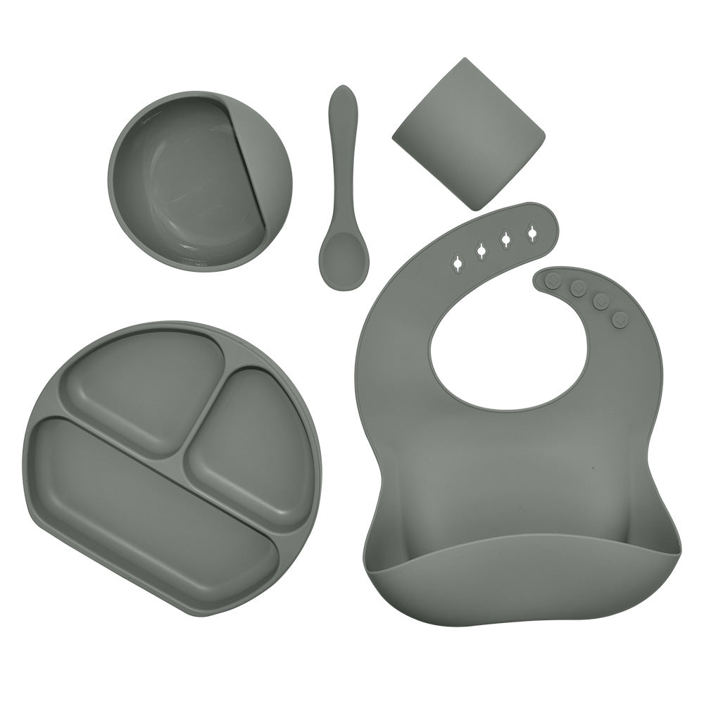 Premium Silicone 5-Piece Children's Feeding Set