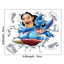 StarCraft Baby Stitch Wall Sticker Self Adhesive Picture Back Adhesive Cartoon Sticker Bedroom Dormitory Bedhead Wall Wallpaper - Korvel