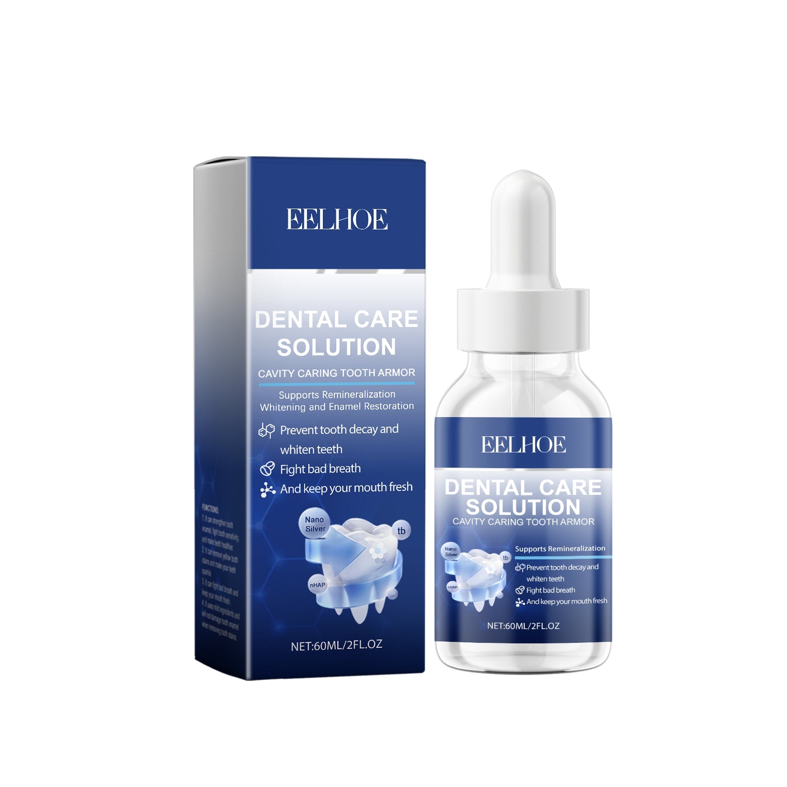Tooth Repair Solution Daily Protects Tooth Enamel With Gentle Ingredients For Pamper And Shine Teeth Portable - Korvel