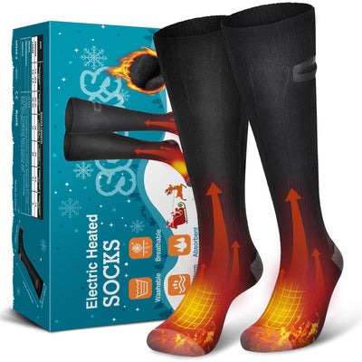 HailiCare Electric Heating Socks Rechargeable Heating Socks Adjustable Temperature Warm Long Tube Electric Heating Socks - Korvel