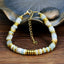 Ins style dopamine colored natural stone bead bracelet for women niche and high-end non fading crystal bracelet - Korvel