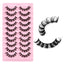New Russian Volume False Eyelashes DD Curved Thick Eyelashes Ten Pairs Of Chemical Fiber Natural Charm Eyelashes - Korvel