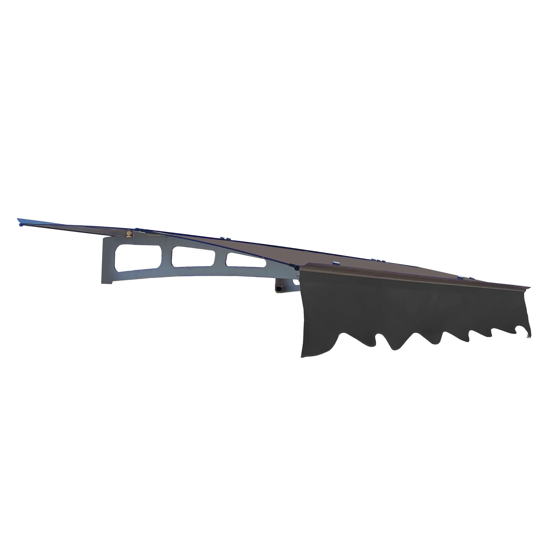DA5934W Series Door Window Awning Canopy Made of 0.137 Inch Thick Crystal Solid Polycarbonate Sheet in size of 59" Wide x 34" - Korvel