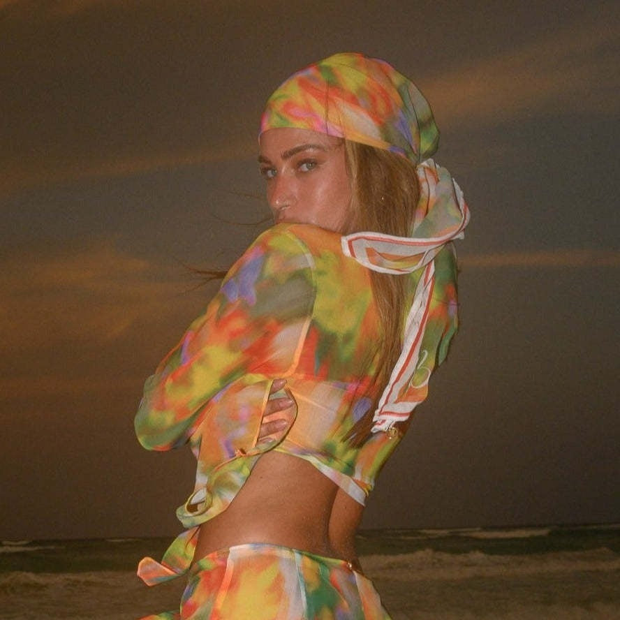 Chic Multi-Color Chiffon Headscarf for Beach & Swim