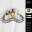 Bathroom Storage Rack Toilet Washroom Wall-Mounted Hole-Free Multi-Functional Iron Mesh Long Strip Organizer - Korvel