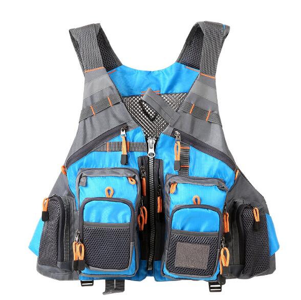 Outdoor Sport Fishing Life Vest Men Breathable Swimming Life Jacket Safety Waistcoat Survival Utility Vest - Korvel