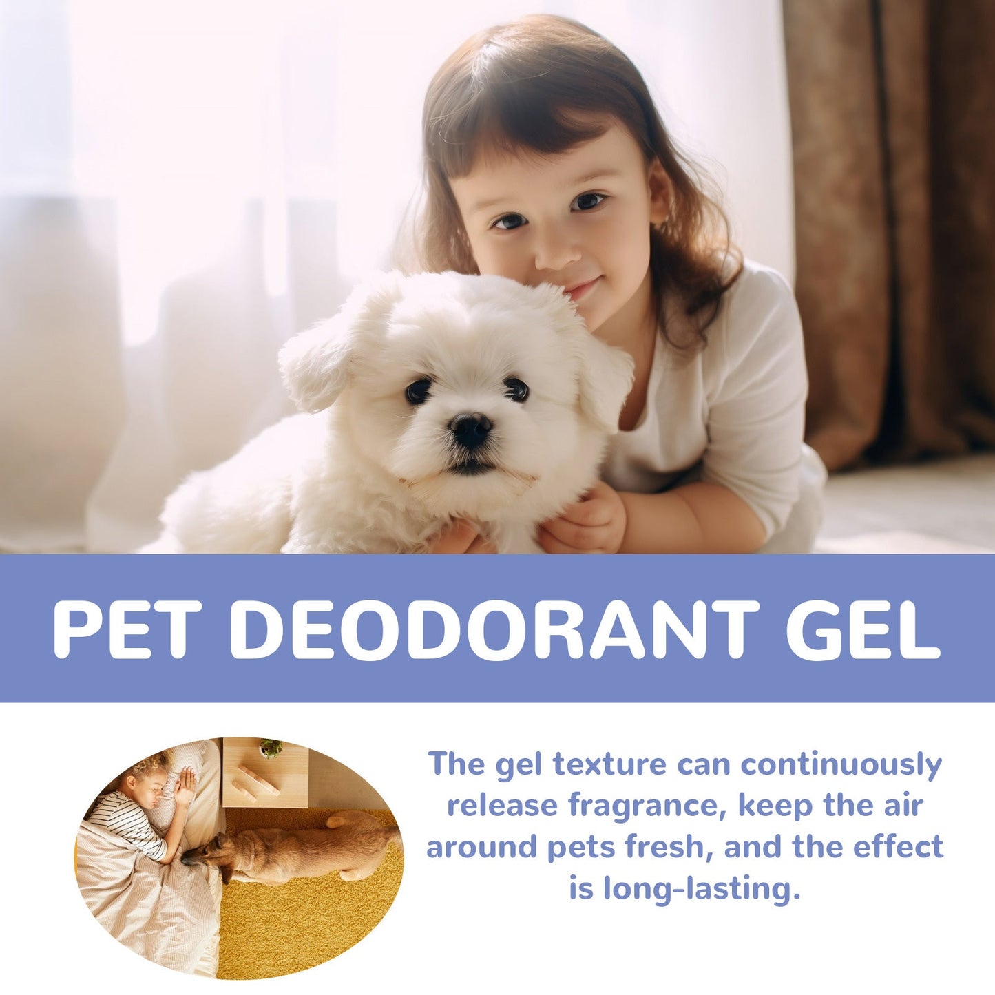 Pet Deodorant Gel, Cat And Dog Body Kennel Cattery Clean Odor Air Fresh Deodorizing Gel - Korvel