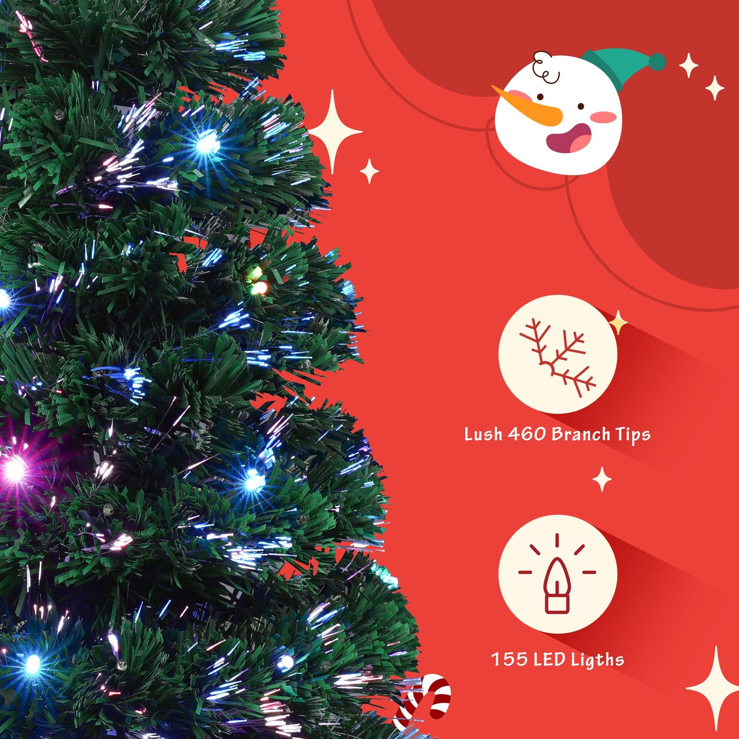 4-piece Christmas artificial tree set, Christmas wreath, wreath and 2 colored light entrance trees, PVC holiday celebration set - Korvel