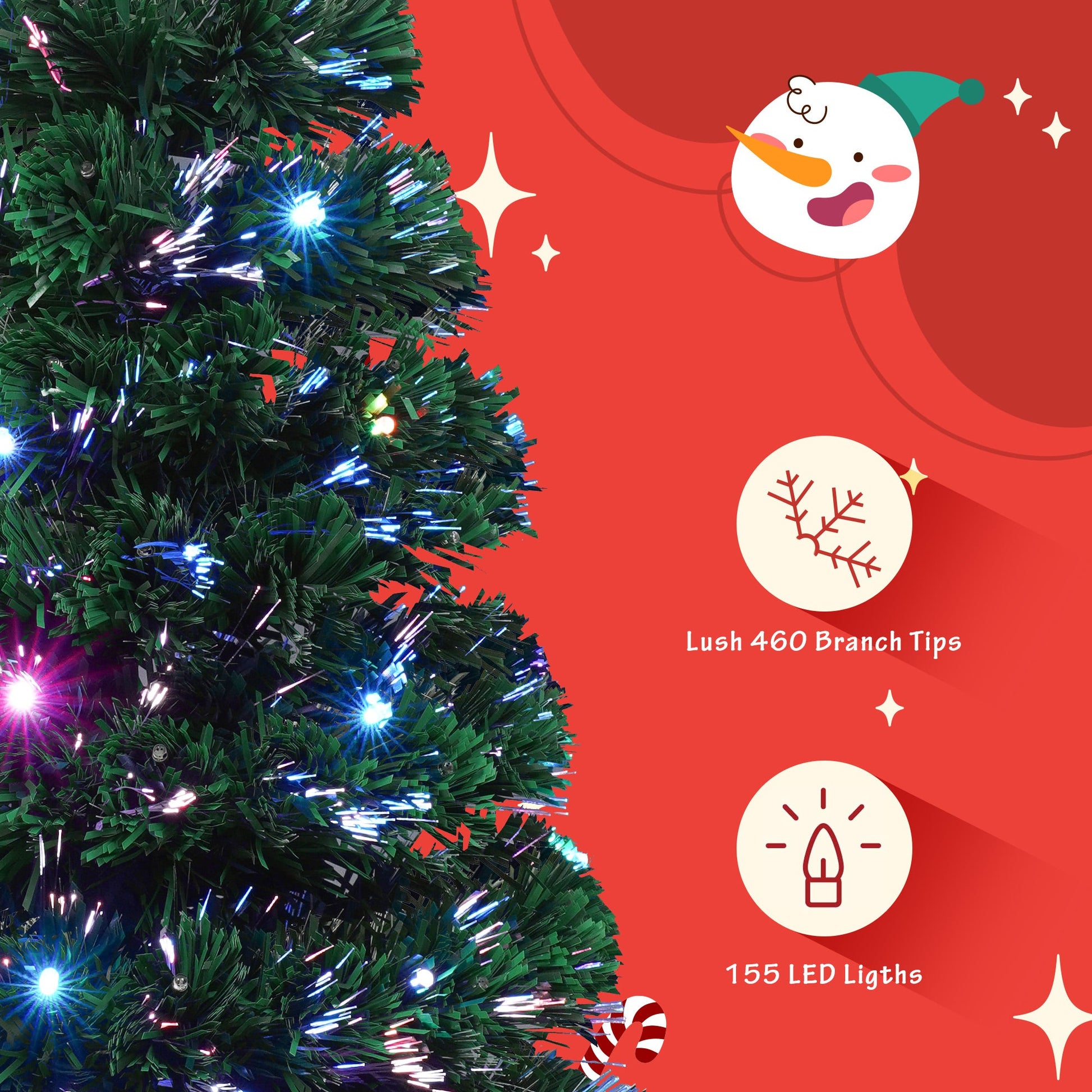 4-piece Christmas artificial tree set, Christmas wreath, wreath and 2 colored light entrance trees, PVC holiday celebration set - Korvel