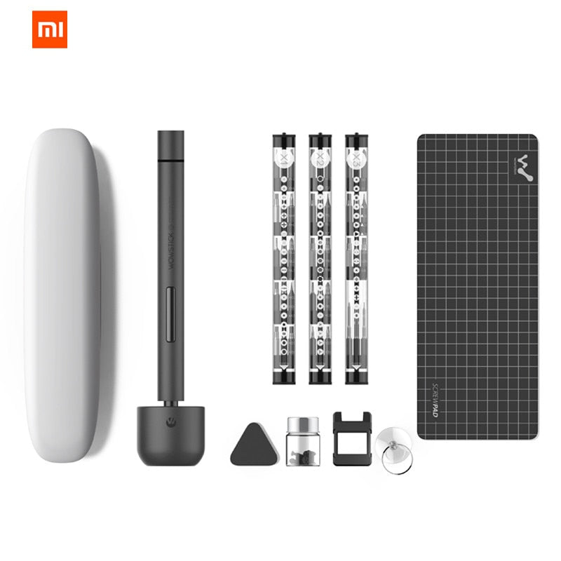 Original XIAO mi mi jia Wowstick 1F + 64 In 1 Elektrische Schraube mi fahrer Cordless Lithium-ionen Ladung LED Power Schraube mi jia fahrer kit - Korvel