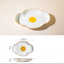 Creative Sun Egg Ceramic Bowl and Dish Set Cute Rice Bowl, Plate, Handle, Plate, Tableware, Home Breakfast Soup Plate - Korvel