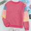 Color Block Round Neck Long Sleeve Sweatshirt - Korvel