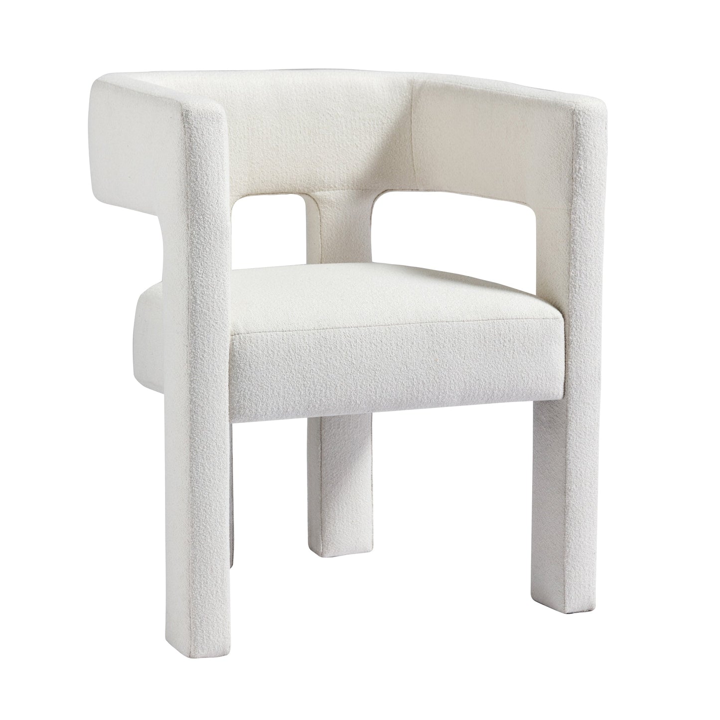 Beige Contemporary Fabric Upholstered Accent Chair