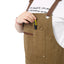 Long heavy-duty canvas tool apron, carpenter apron, carpenter 16 ounces, fully adjustable, no need for waxing - Korvel
