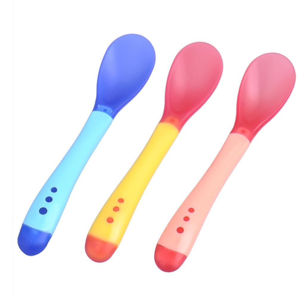 Ensemble de 3 cuillères en silicone pour bébé