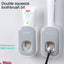 Automatic Toothpaste Dispenser Squeezers Toothpaste Tooth Dust-proof Toothbrush Holder Wall Mount Stand Bathroom Accessories Set - Korvel