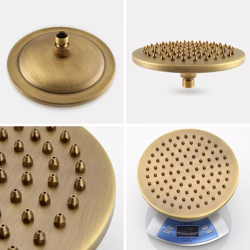 8 Inch Antique Top Spray Shower Head - Korvel
