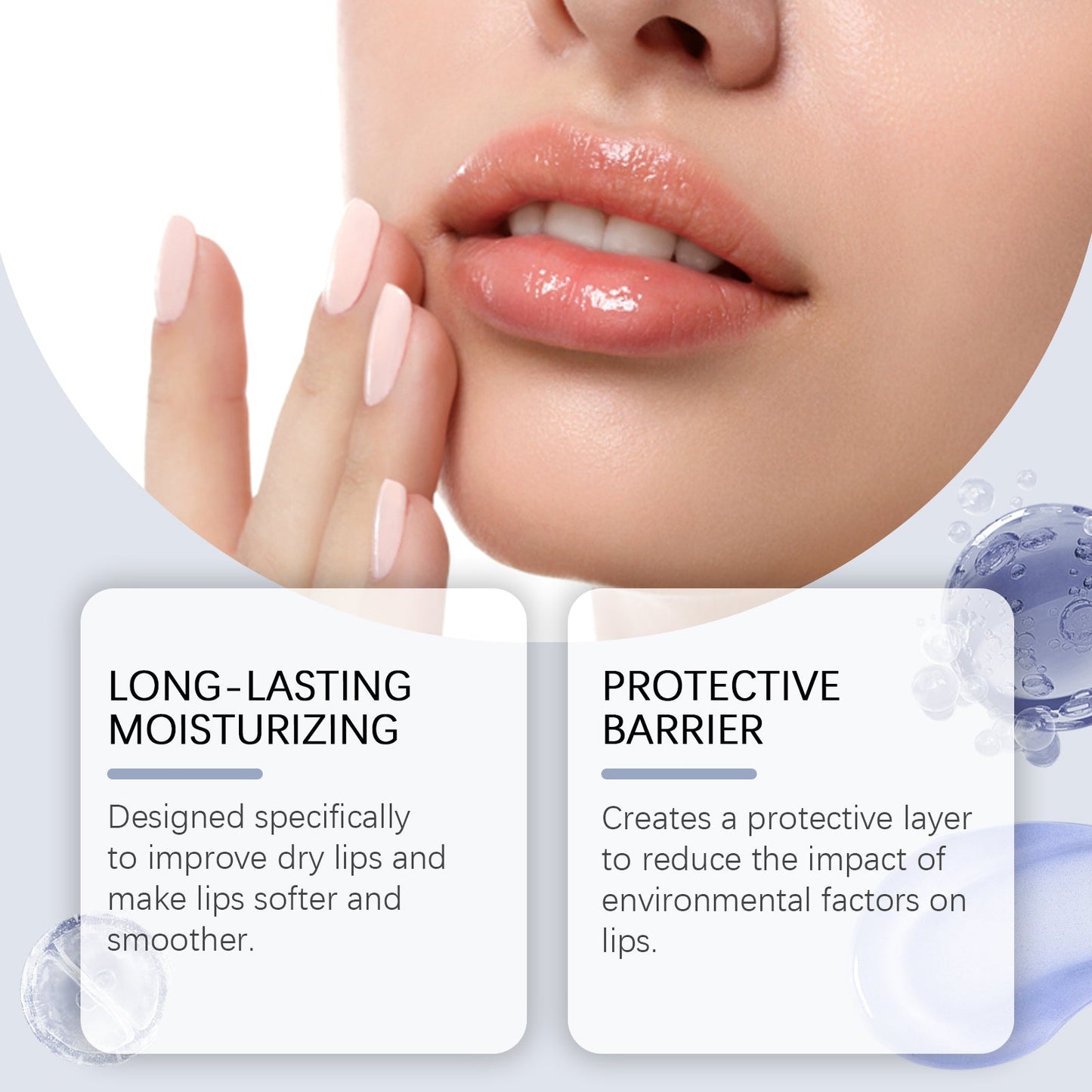 Moisturizing Lip Mask, Clean Dead Skin Lip Lines Repair Lip Moistening Daily Care Nourishes Lips - Korvel