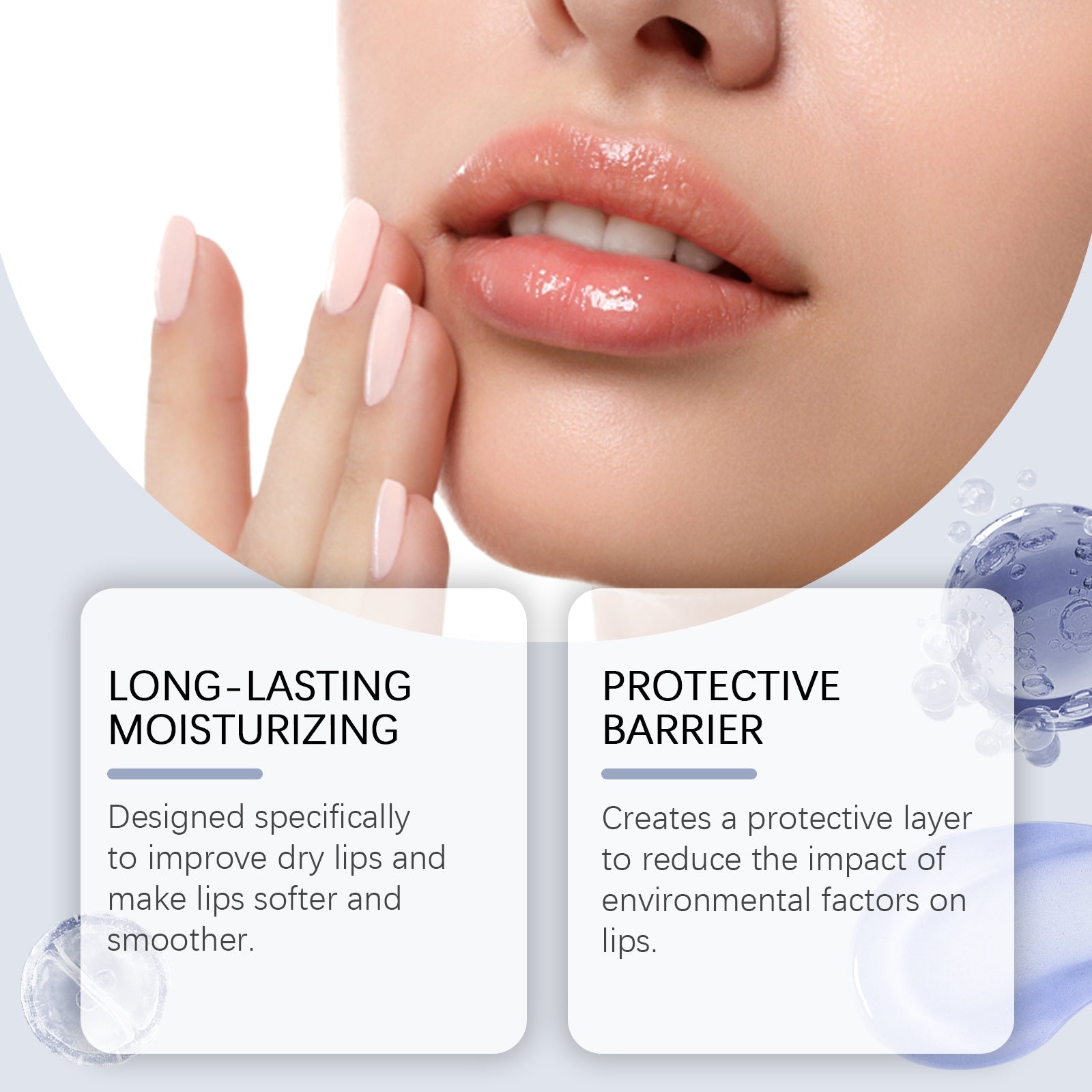 Moisturizing Lip Mask, Clean Dead Skin Lip Lines Repair Lip Moistening Daily Care Nourishes Lips - Korvel