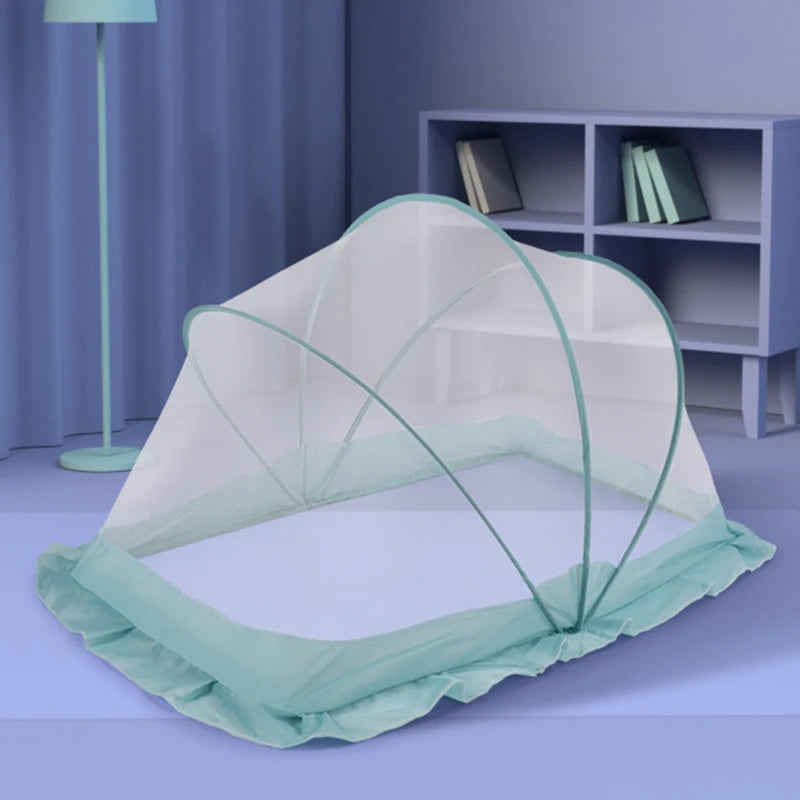 Crib Mosquito Net Encrypted Children Yurt Free Installation Portable Foldable Cribs Tent Cradle Bed Sleeping Pad москитная сетка - Korvel