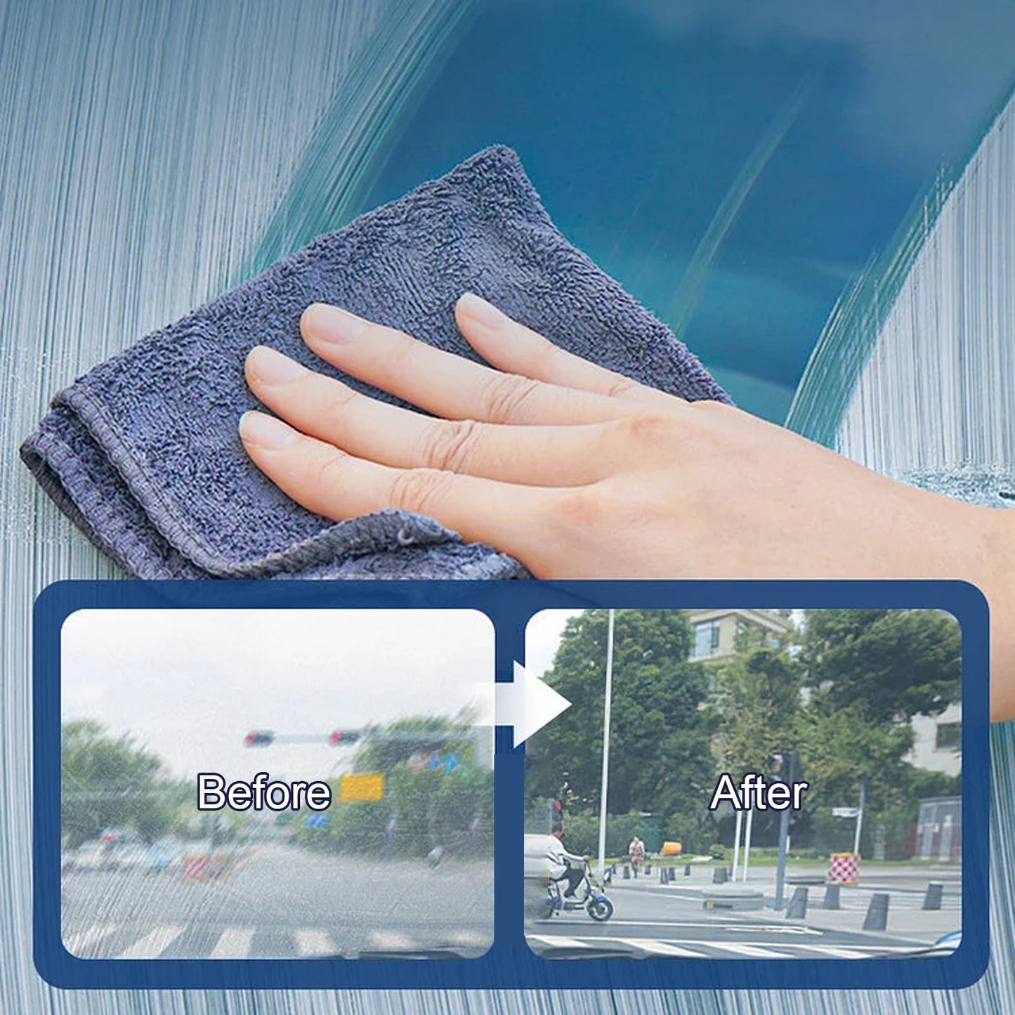 Oil Film Cleaning Emulsion, Powerful Stain Removing Oil Film Cleaning Emulsion For Car Window Front Windshield - Korvel