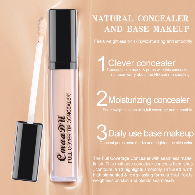 CmaaDU Concealer Concealer Pen Concealer Artifact Face Acne Marks Cover Acne Spots Dark Circles Natural Color - Korvel