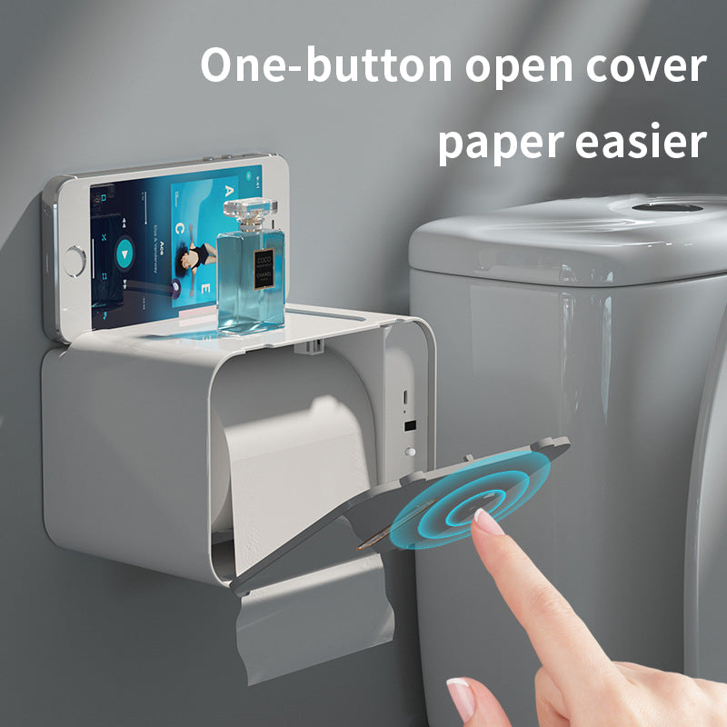 Bathroom Intelligent Induction Automatic Paper Tissue Box - Korvel