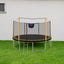 Trampoline avancé de 14 pieds avec panier de basket et échelle - Orange