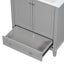 30-Inch Gray Bathroom Vanity Base Only