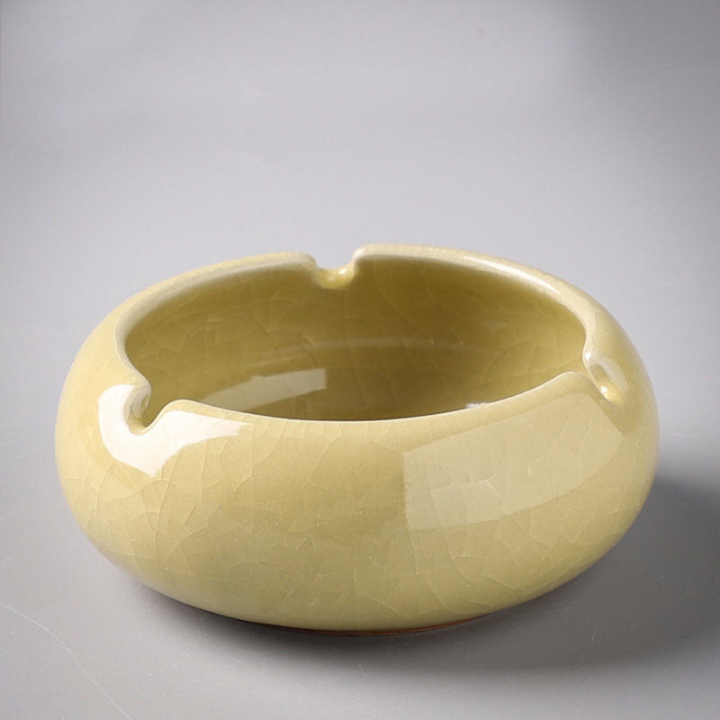 Ceramic ashtray home living room office personality creative retro anti-fly ash ashtray - Korvel