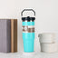 20oz30ozPortable Car Cup Stainless Steel Cup Travel Sports Water Bottle With Handle Cover Coffee Tumbler Cup - Korvel