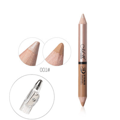Meinuo New One-Stroke Dual-Use Double-Headed Shading Pen High-Gloss Pen Wood Can Be Sharpened - Korvel