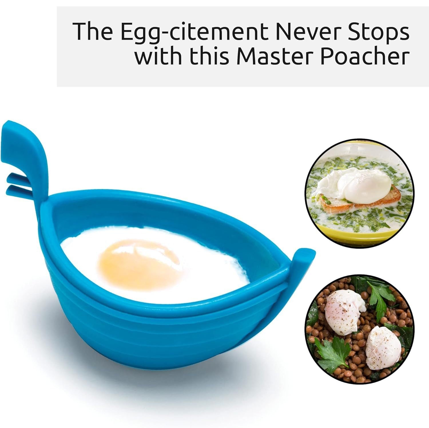 Kitchen practical water wave egg boat water boiled egg maker mold silicone DIY ship boiled egg maker DIY cake frying mold - Korvel