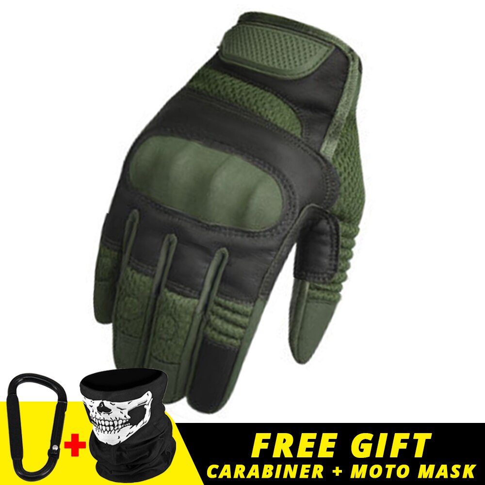 Motorcycle Gloves Summer Breathable Tactical Full Finger Moto Gloves Touchscreen Motocross Motorbike Riding Cycling Biker Gloves - Korvel